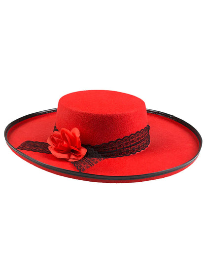 Vue de profil du chapeau danseuse espagnole