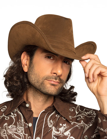 Kavbojski klobuk za odrasle rjave kože