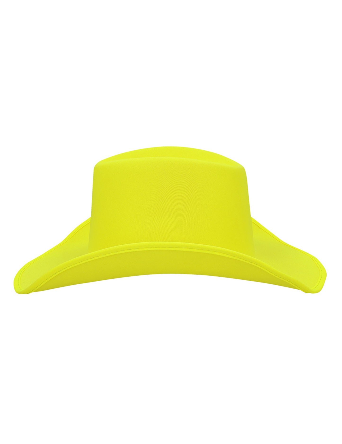 Fluorescentno rumeni kavbojski klobuk za odrasle 
