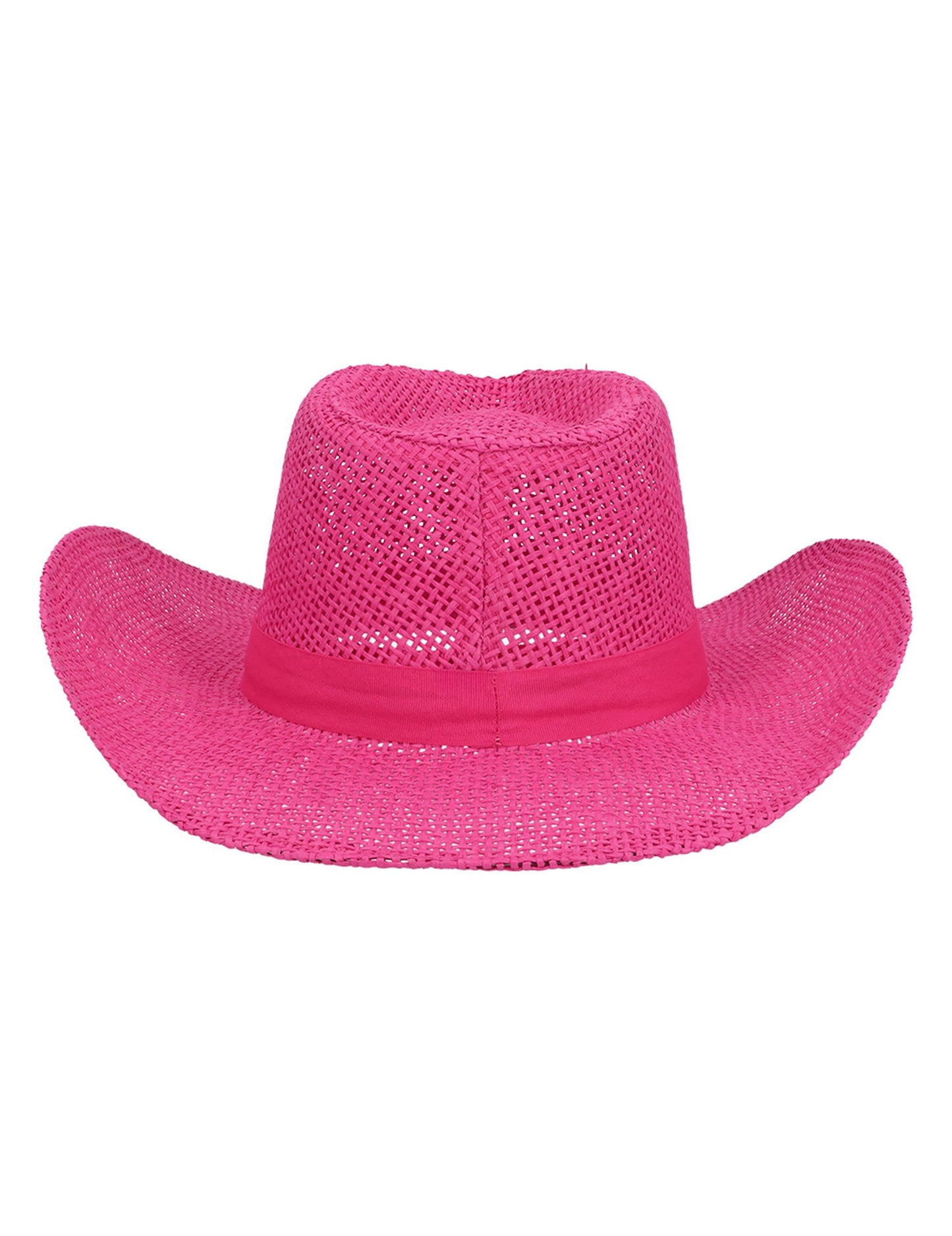 Roza pleten kavbojski klobuk za odrasle