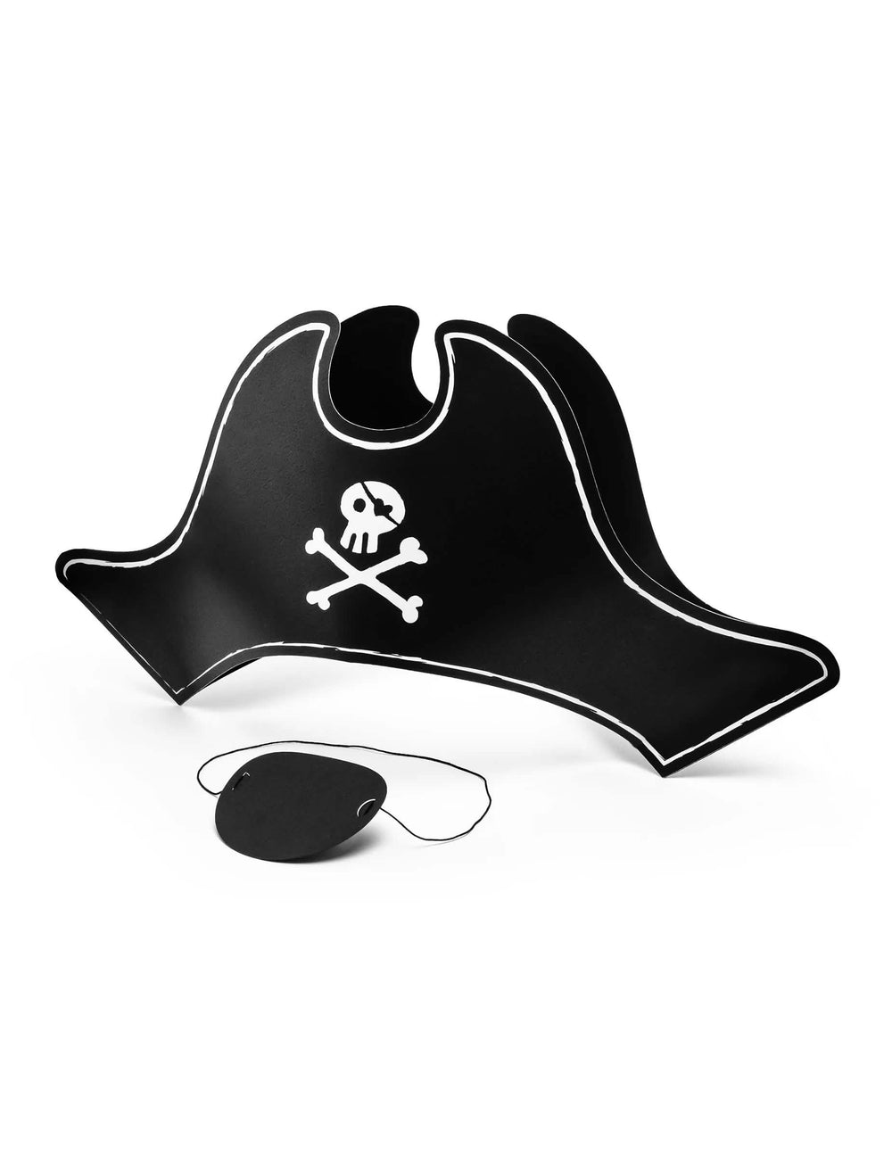 Pregled piratskega klobuka in otroškega preveza za oči