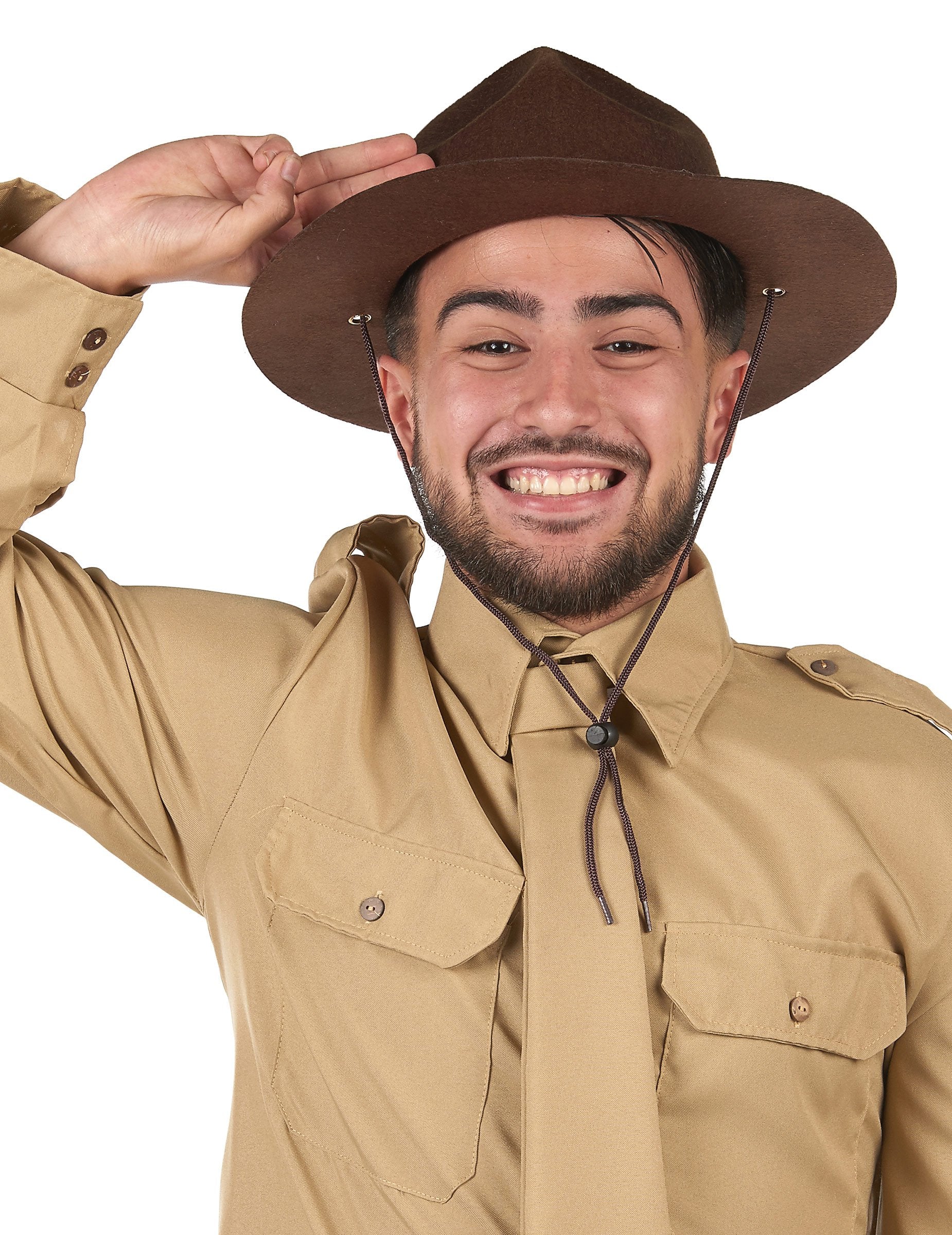 Odrasli rjav skavtski klobuk