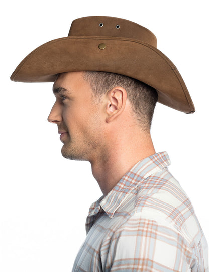 Vue de profil du chapeau de shérif pour adulte