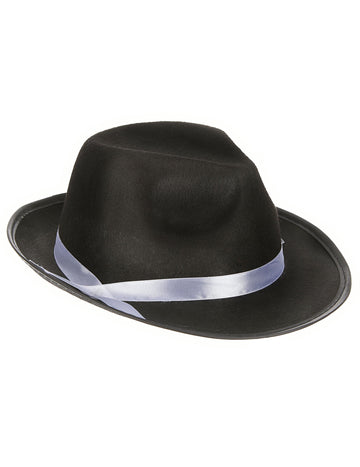Chapeau gangster noir adulte