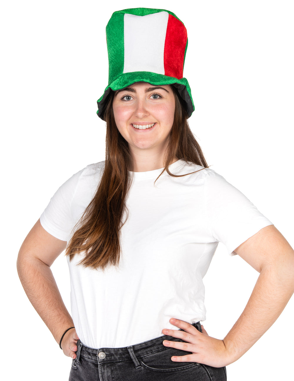 Vue de face du chapeau haut de forme Italie