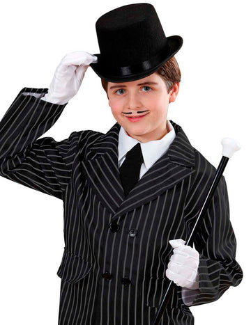 Otroški črni zgornji klobuk