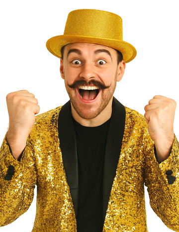 Zlato plastično kapo za odrasle