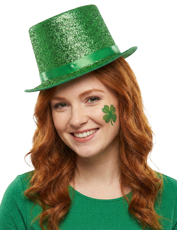 Živo zelen cilinder za odrasle