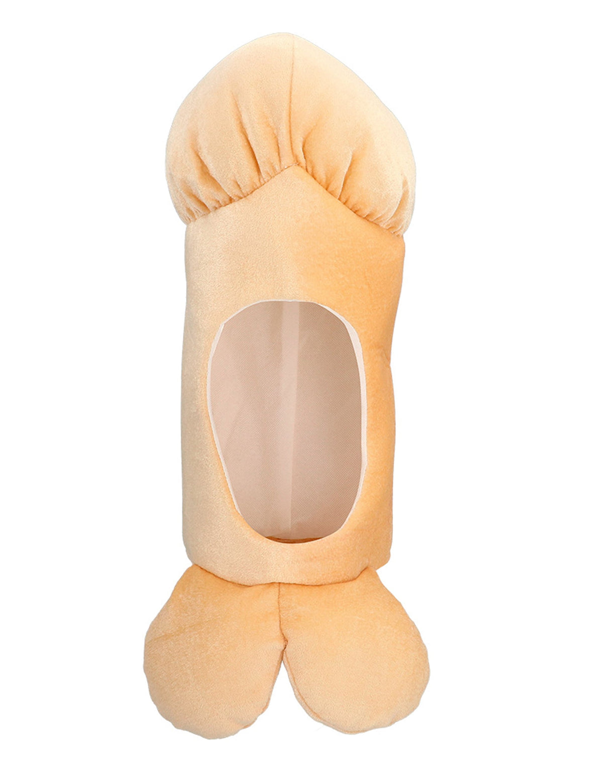 Vue de face du chapeau humoristique zizi
