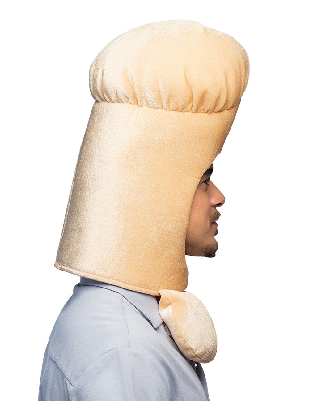 Vue de profil du chapeau humoristique zizi