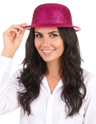 Fuschia za odrasle bleščeče klobuk