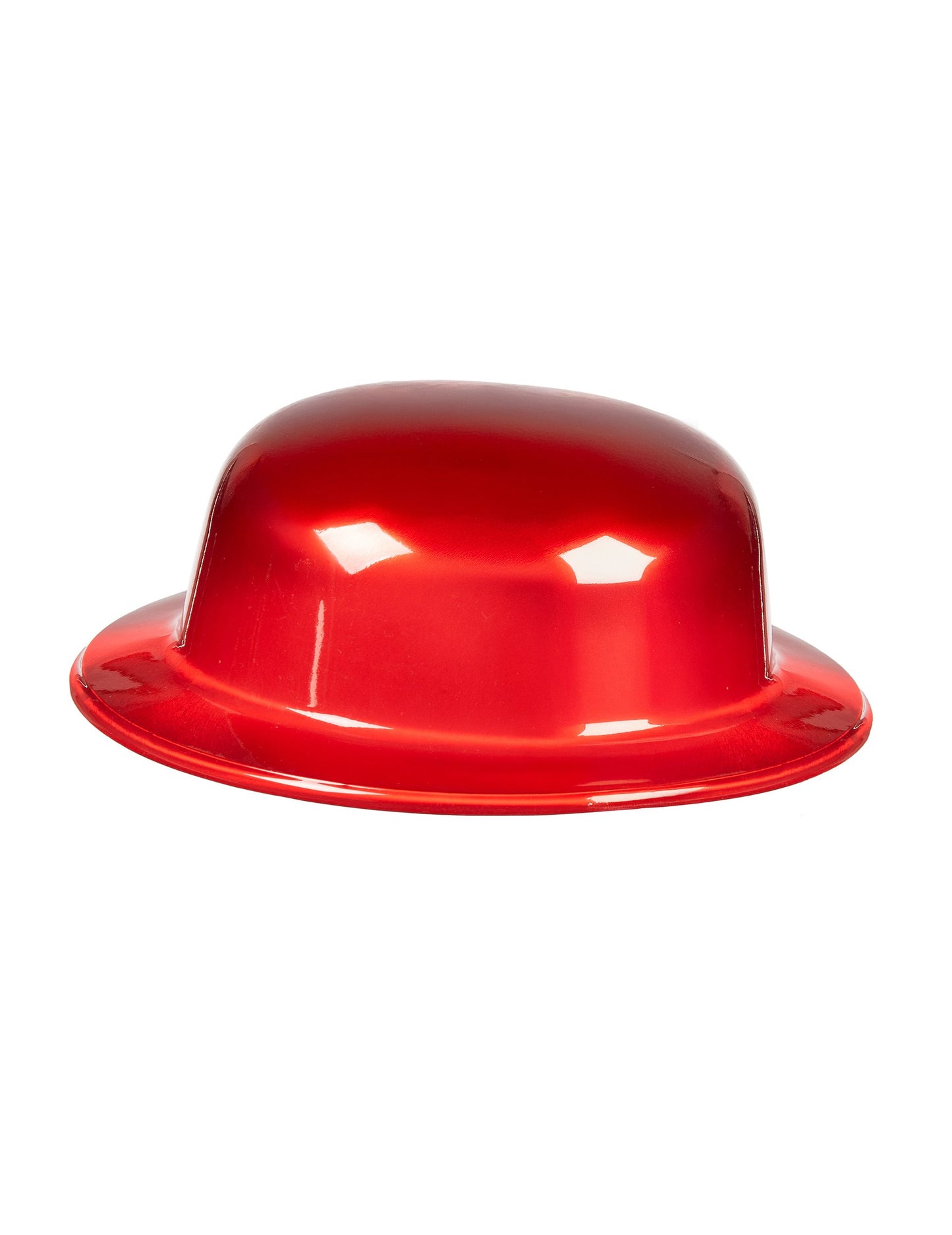 Svetlo rdeč klobuk bowler