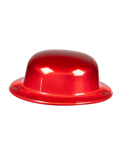 Svetlo rdeč klobuk bowler