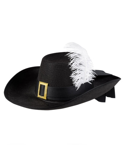 Klobuk za odrasle črne musketeer