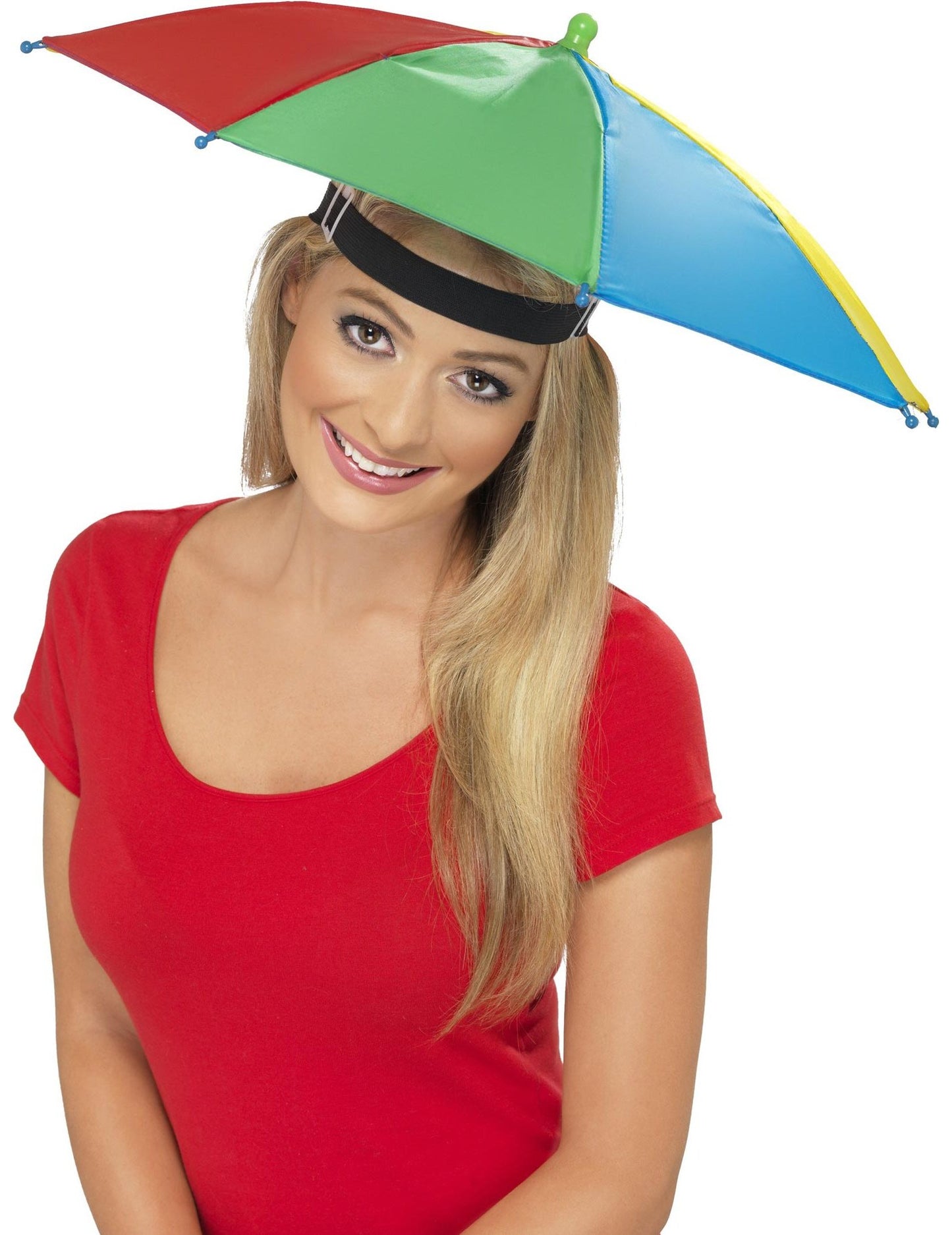 Chapeau parapluie multicolore pour adulte arc-en-ciel