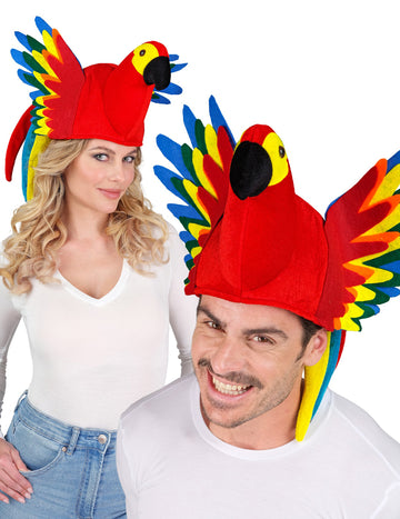 Odrasli večbarvni klobuk papige