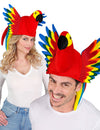 Chapeau perroquet pour adulte multicolore