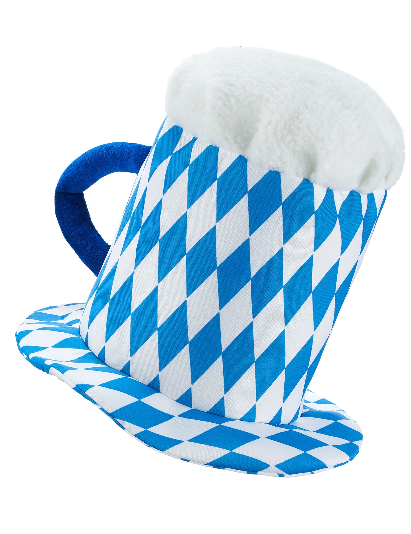 Vue de profil du chapeau pinte de bière pour adulte