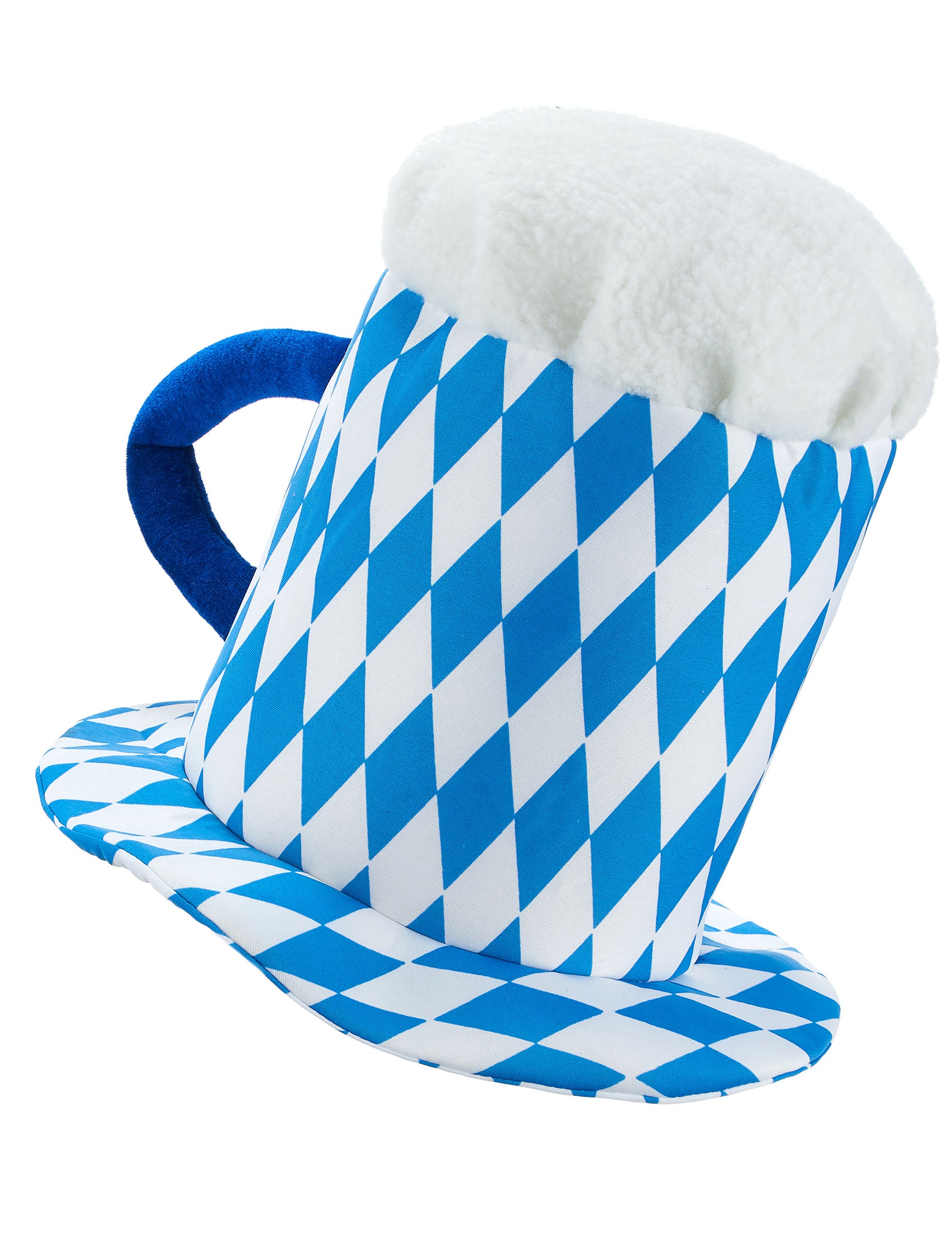 Vue de profil du chapeau pinte de bière pour adulte