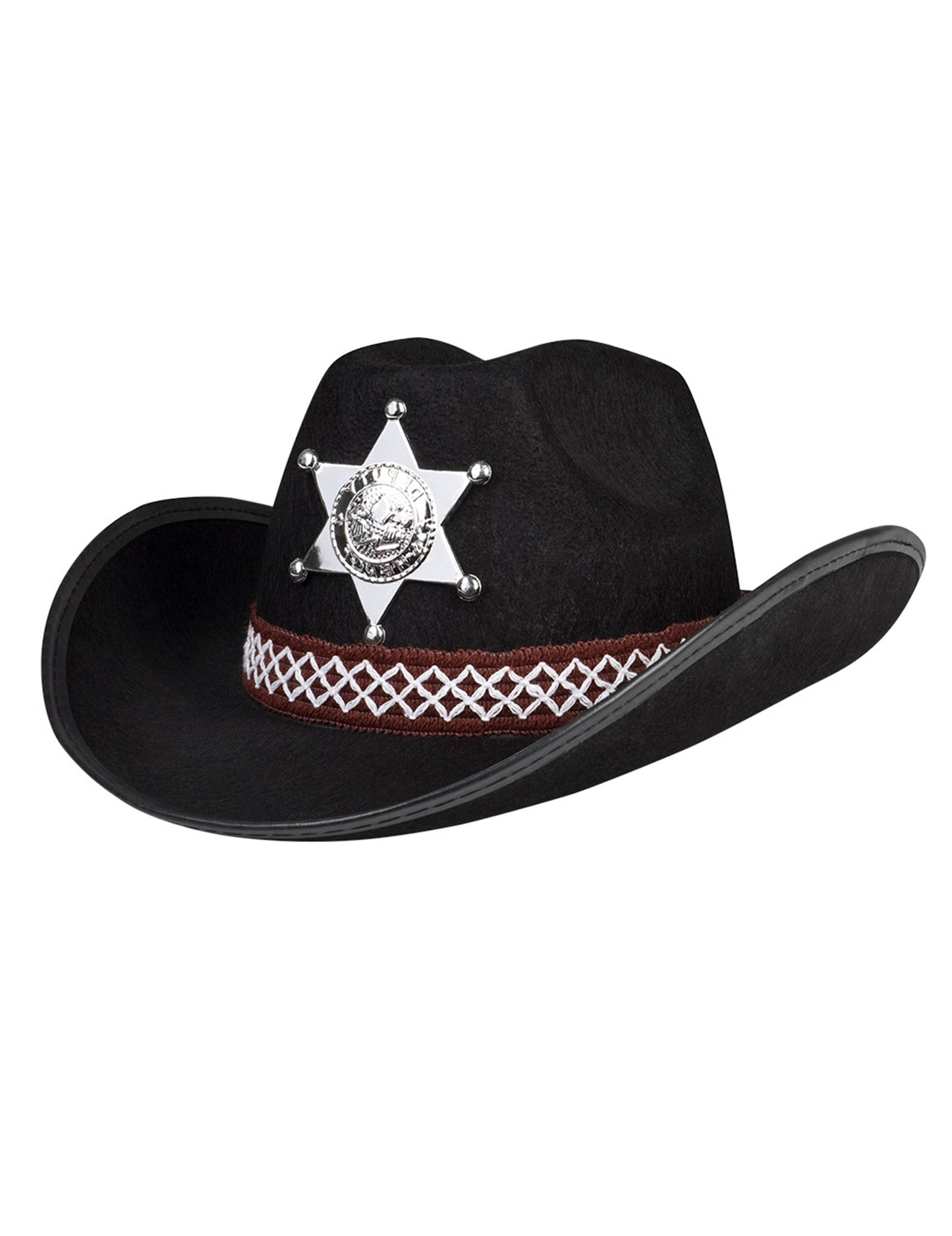 Chapeau shérif noir garçon