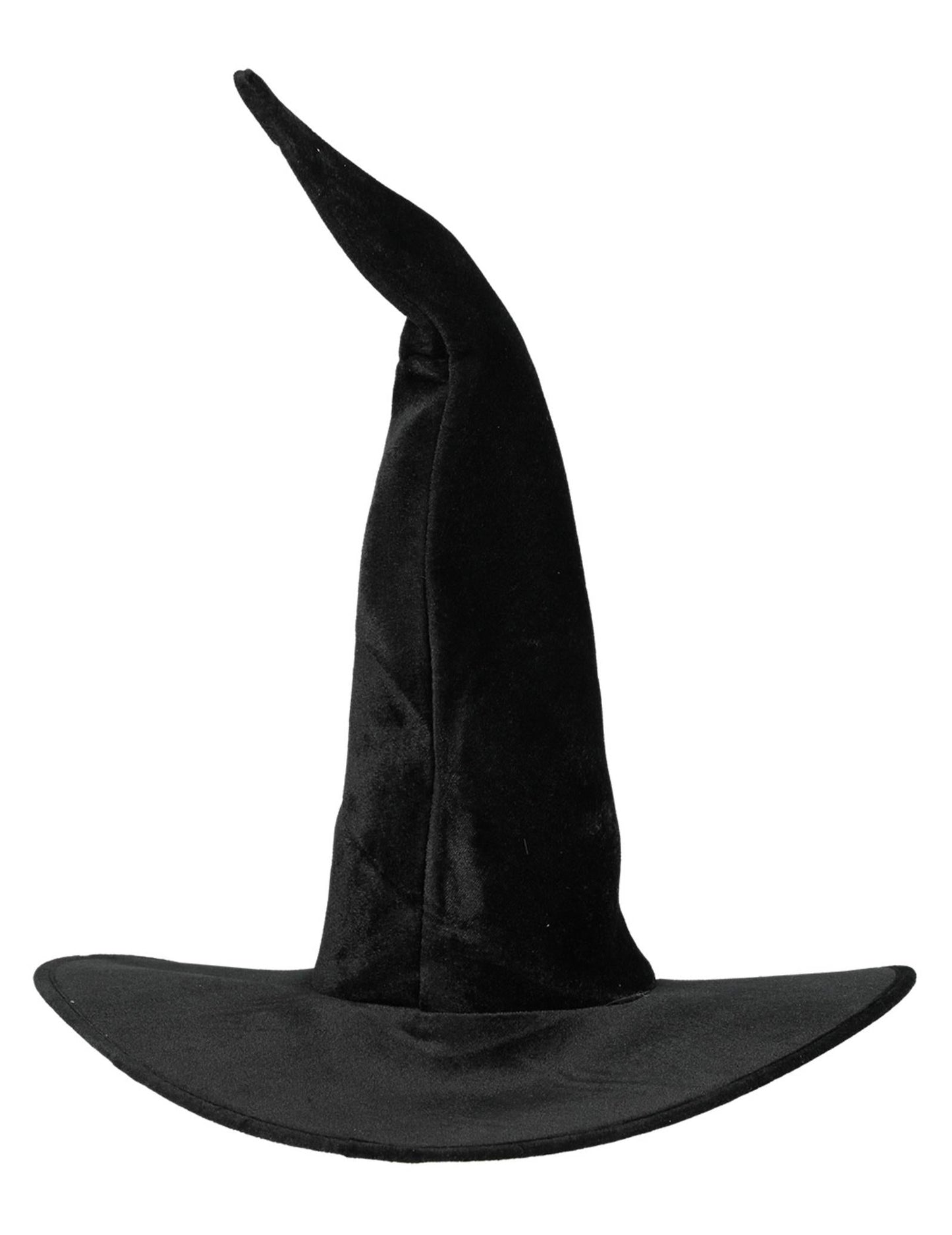 Črni čarovniški klobuk Velvet Woman Halloween
