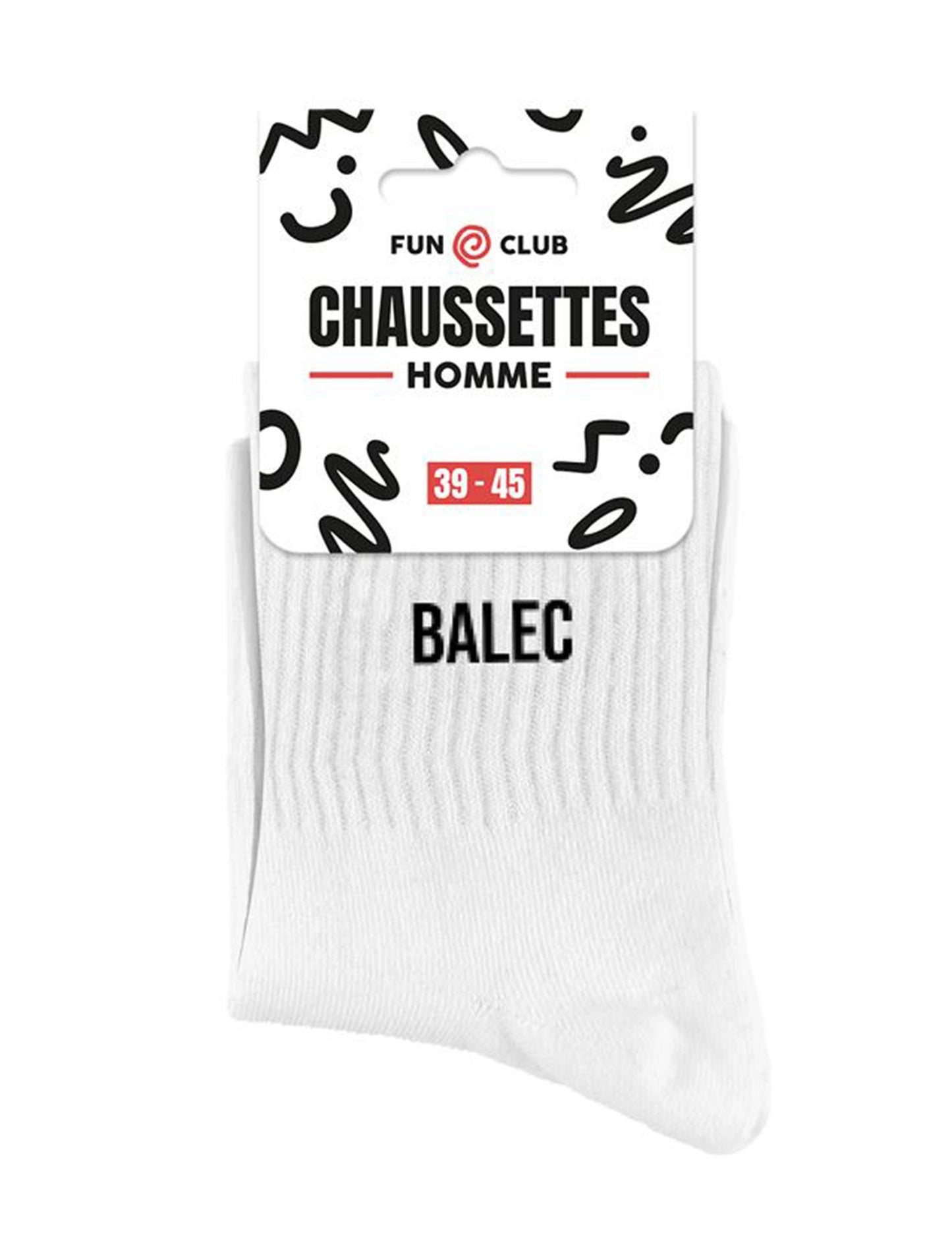 Moške bele nogavice Balec