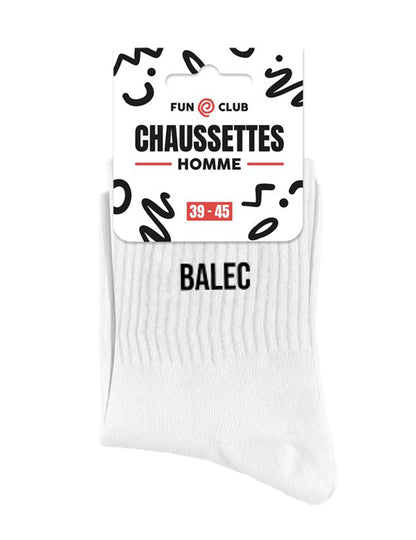Packaging des chaussettes Balec pour homme