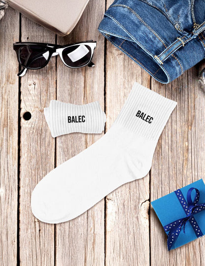 Moške bele nogavice Balec