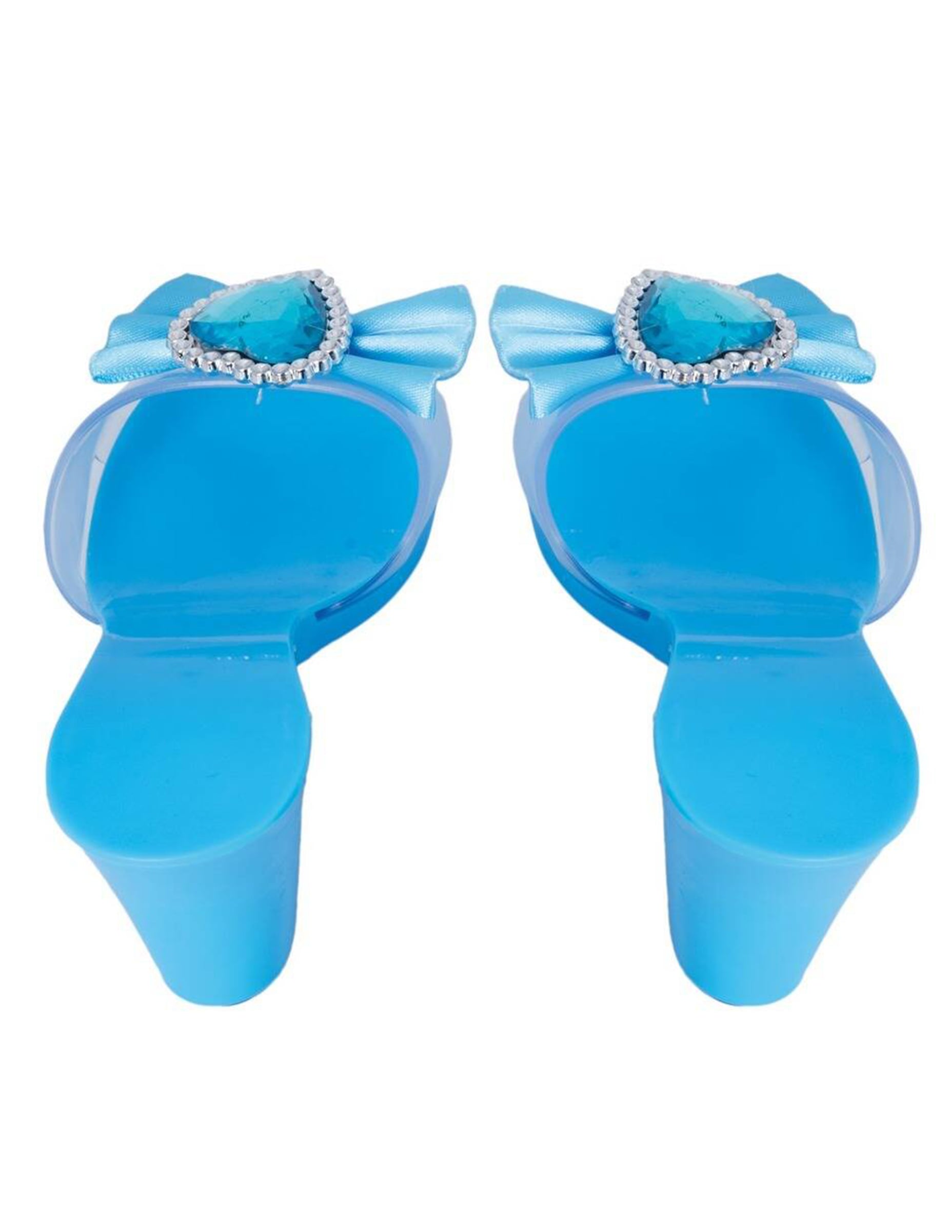 Vue de dos des chaussures de princesse pour enfant