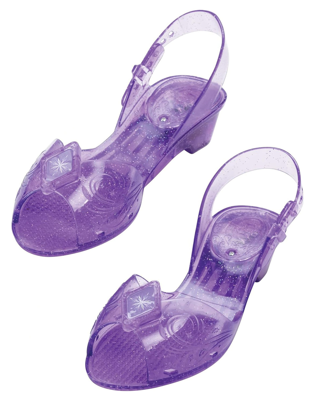 Chaussures de princesse Elsa Reine des neiges pour enfant violettes et pailletées