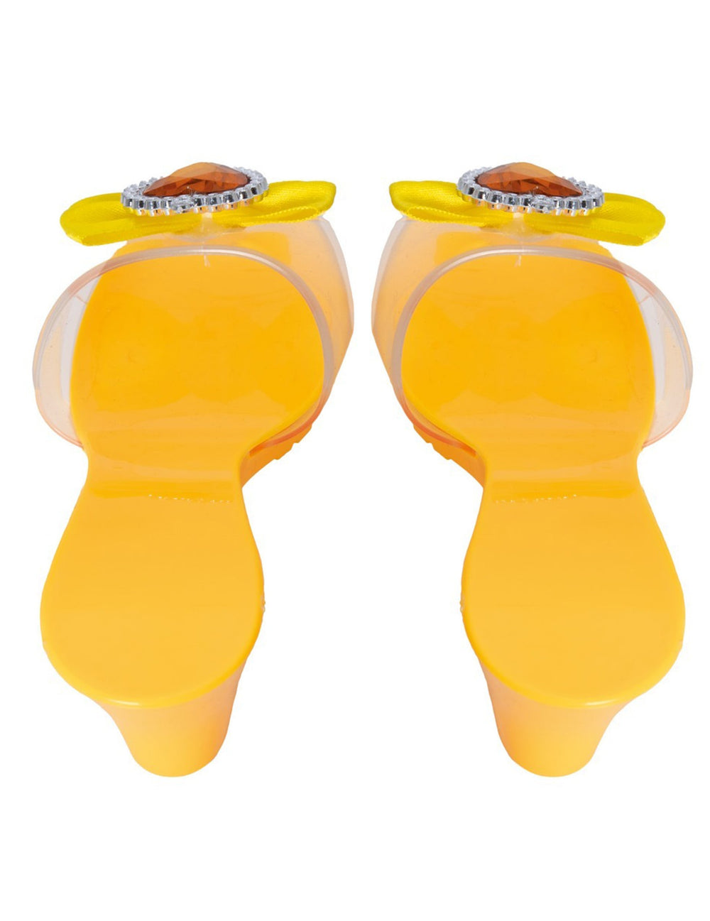 Vue de dos des chaussures de princesse pour enfant