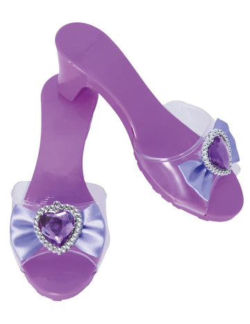 Vijolični princeskini čevlji za otroke 