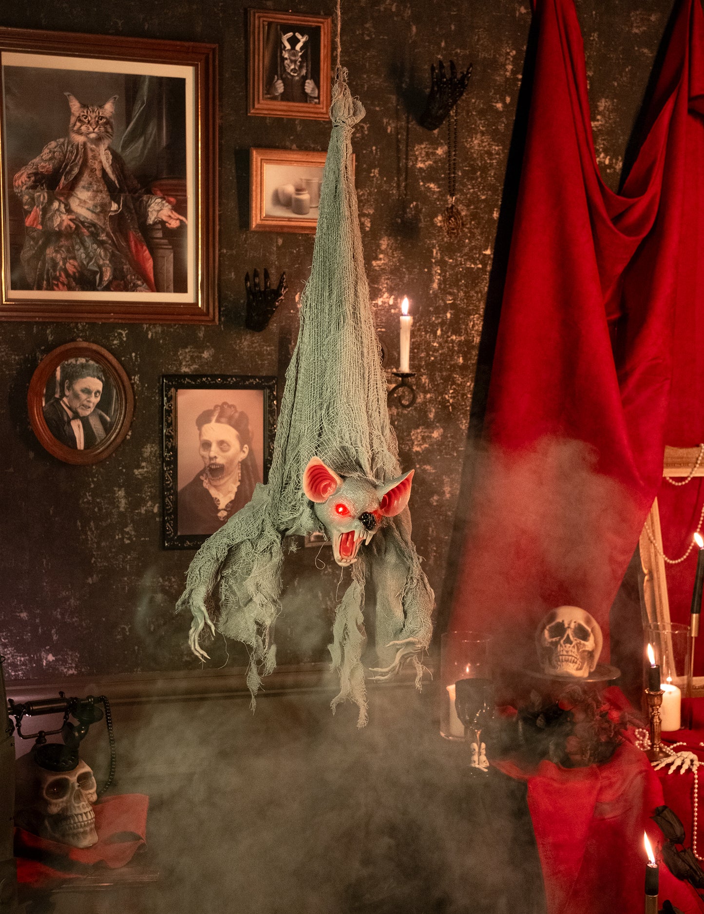 Obešen animirani netopir 100 cm