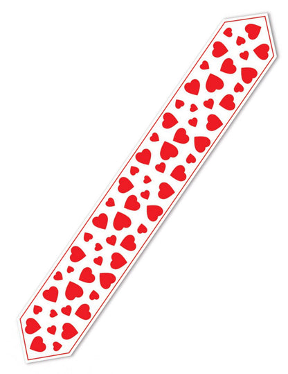 Bela mizna pot rdeča srca 28 cm x 1,82 m