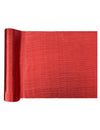 Chemin de table brillant rouge 27 cm x 2,5 m