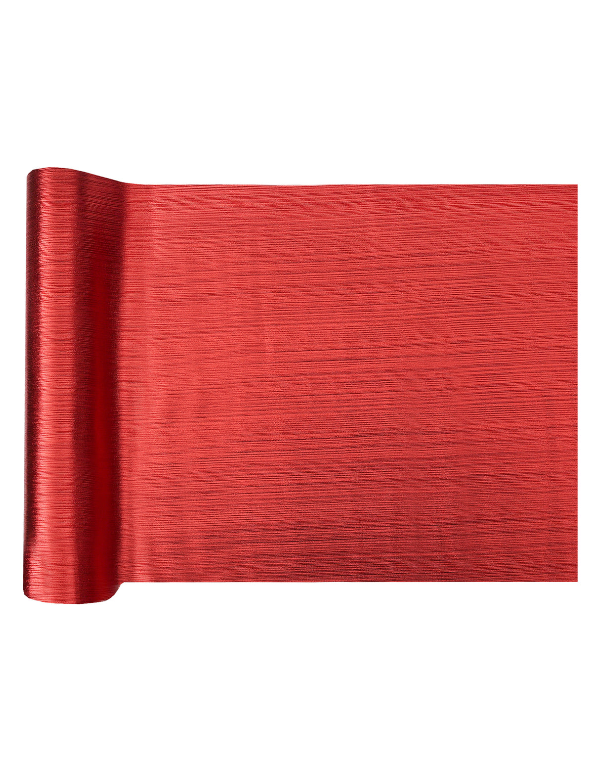 Chemin de table brillant rouge 27 cm x 2,5 m