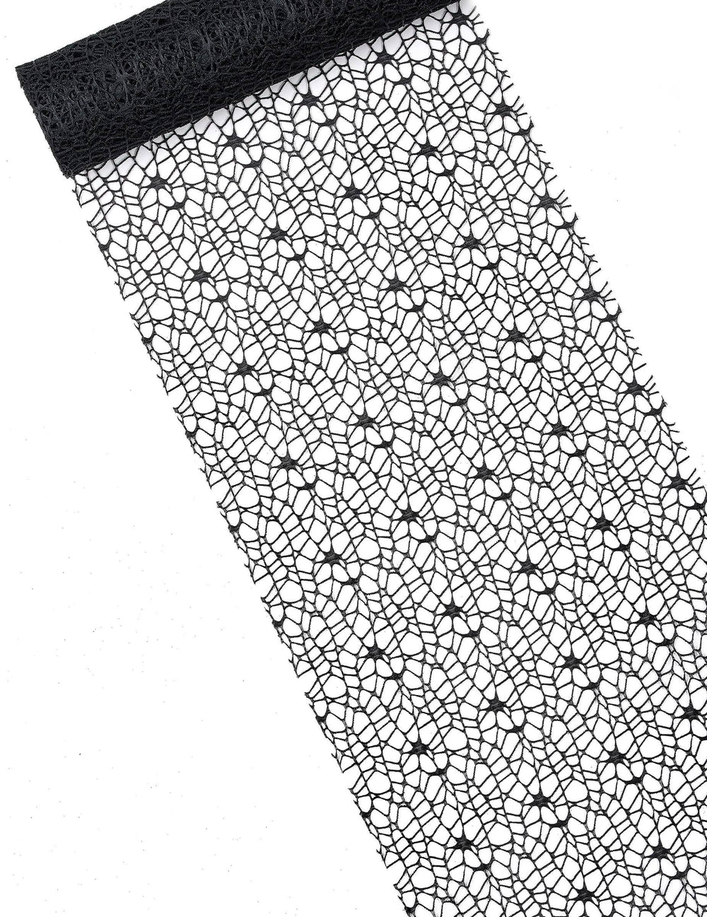 Namizni tekač iz pajkove mreže za halloween za dekoracijo črna