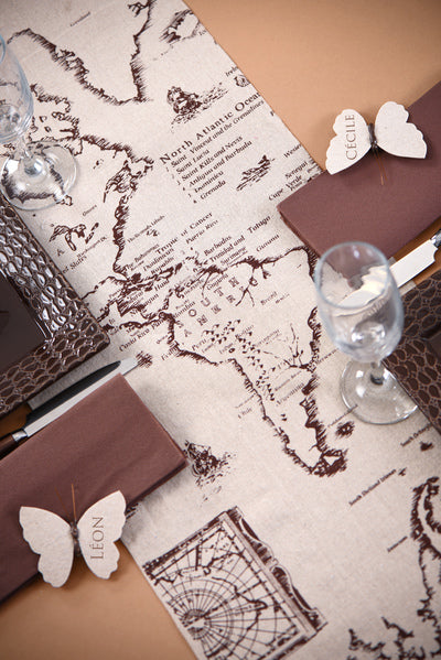 Tekač bombažne mize 28 cm x 3 m potovalna kartica