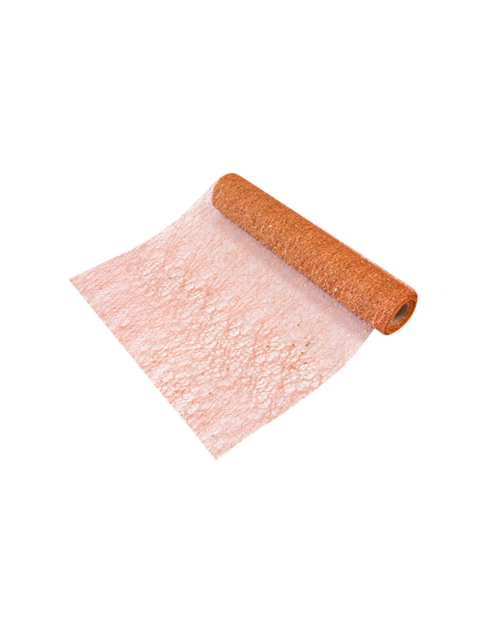 Chemin de table intissé métallisé pour fête rose gold