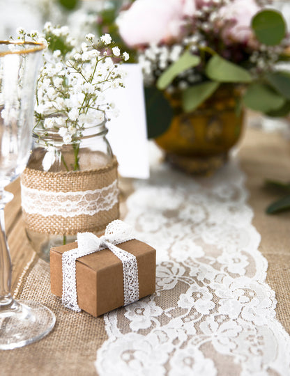 Srednja tabela Jut Table Center čipka 28 cm x 2,75 m