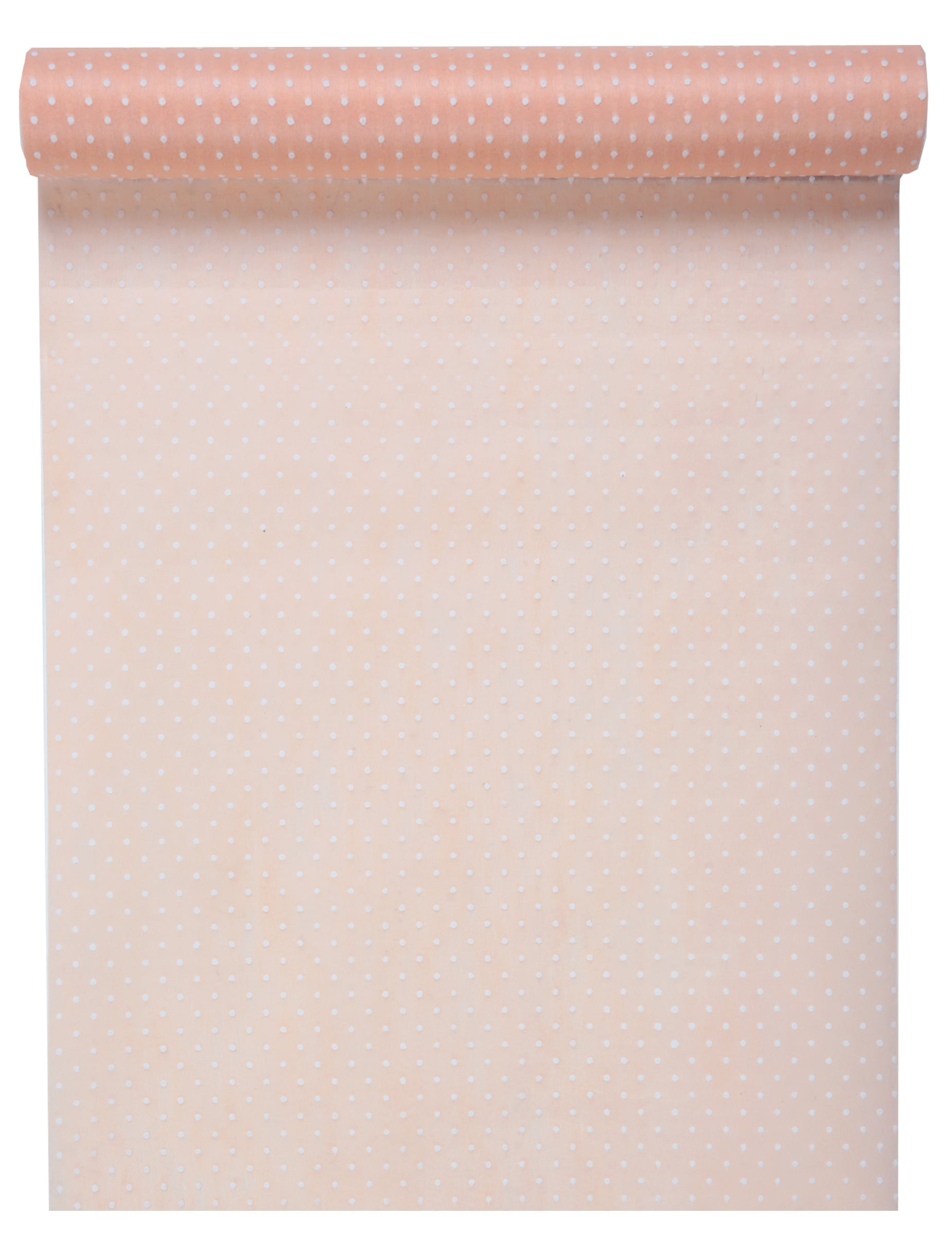 Chemin de table en tissu plumetis pour décoration de fête rose