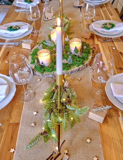 Prtljažnik iz jute 15 cm x 5 m naravna dekoracija