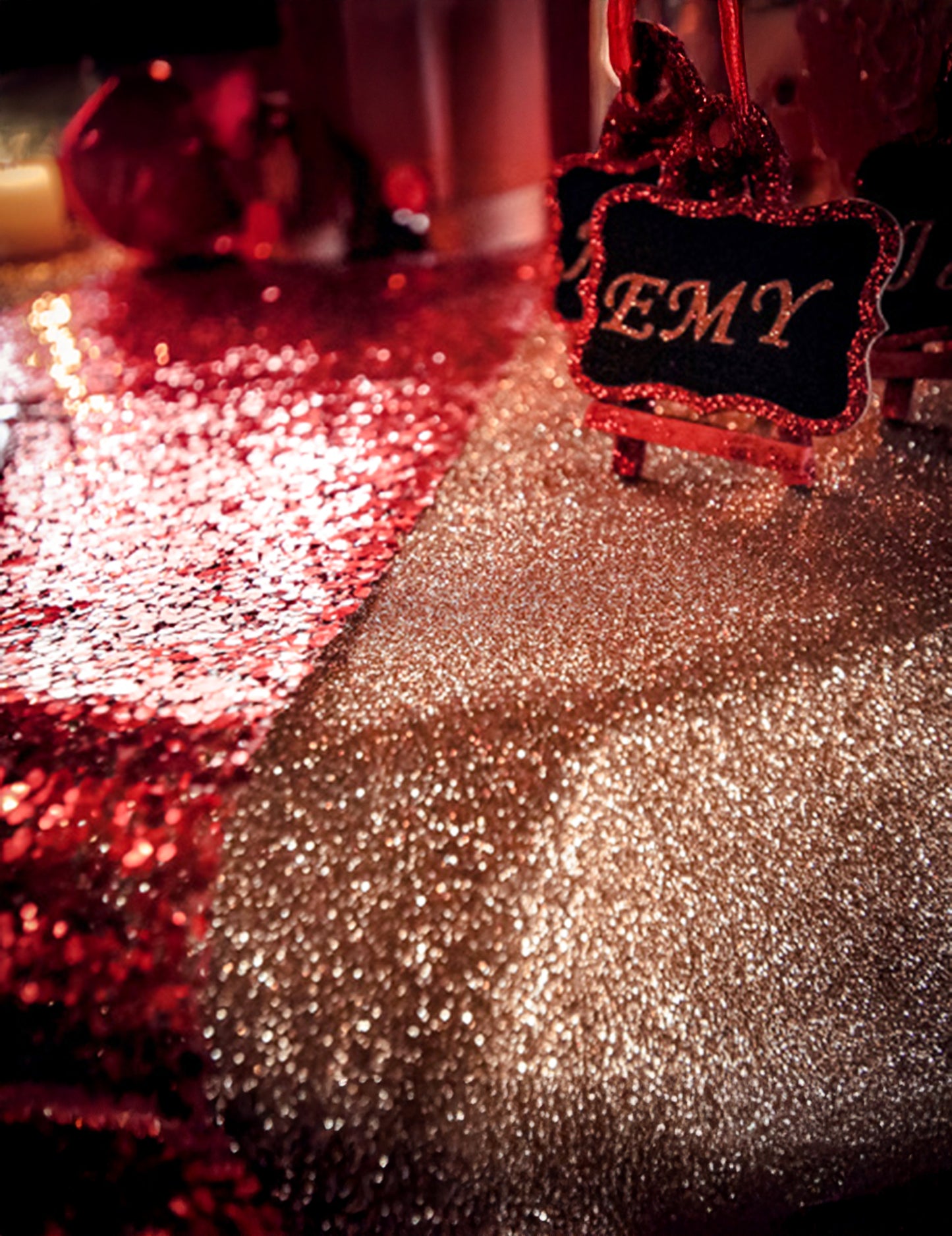 Bleščeč zlati bleščeči prt za mizo 30 cm x 3 m za rezanje