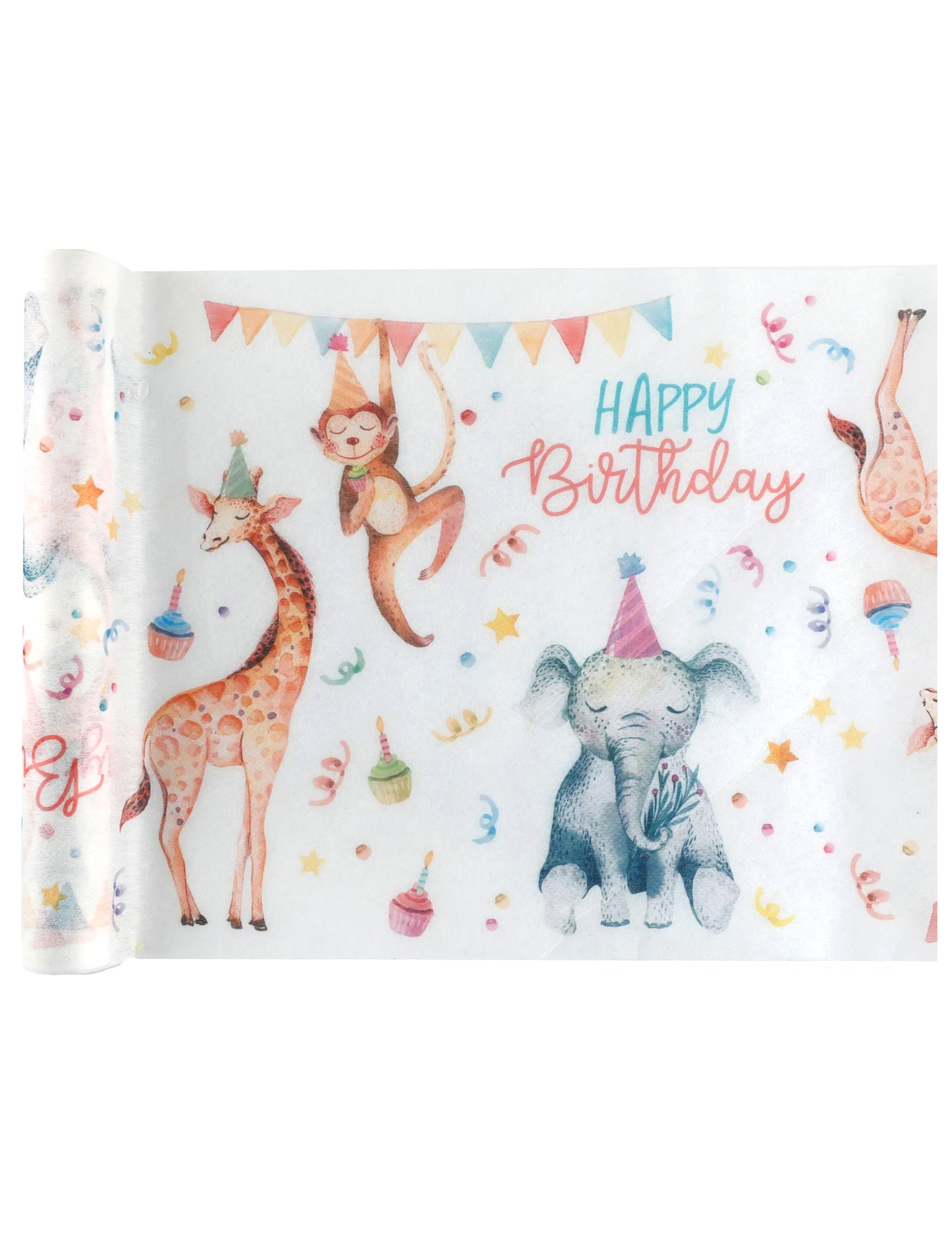 Netkani prt za mizo Safari Party 5m x 30cm cm rojstni dan