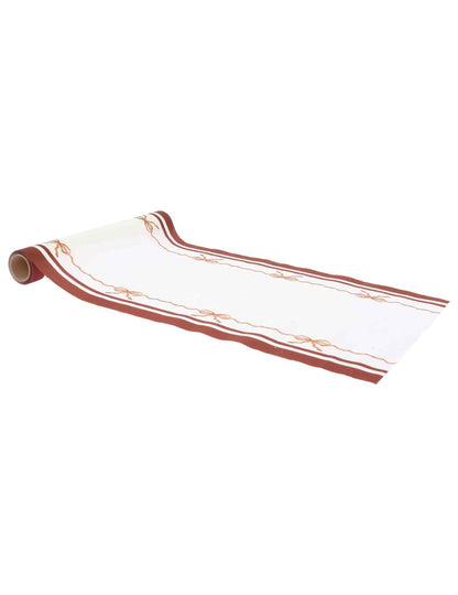 Tekač za mizo Čudoviti vozli iz blaga krem auburn in žgana zemlja 28 cm x 3 m