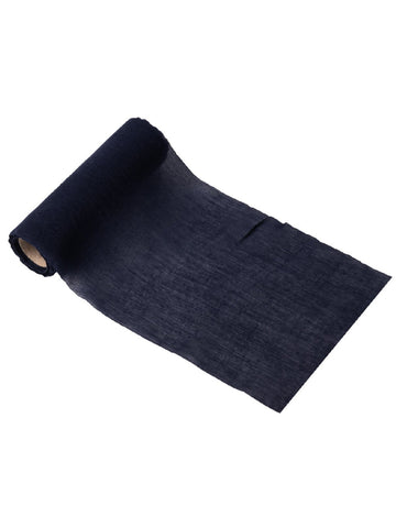 Temno moder prt iz muslina 14 cm x 5 m šik za poroko