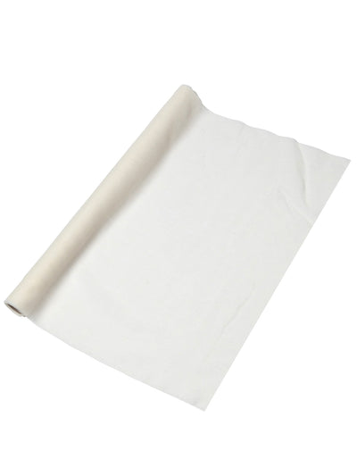Chemin de table mousseline ivoire lavable