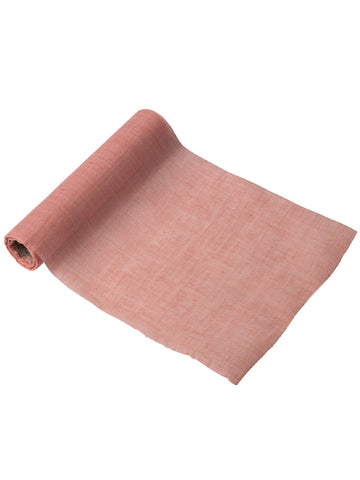 Roza muslinski prt za mizo 28 cm x 5 m za poroko