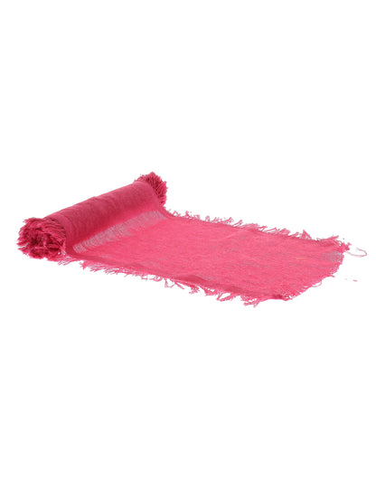 Namizni tekač iz blaga v rožnati barvi 30 cm x 3 m