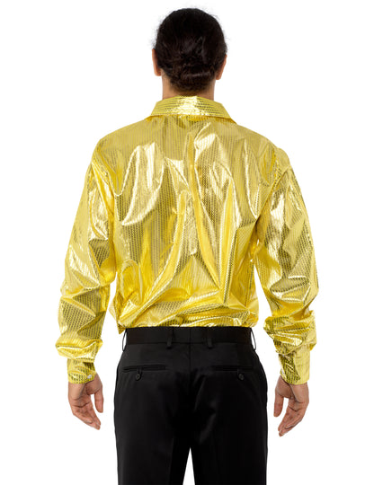 Disco majica z zlatimi pajkicami
